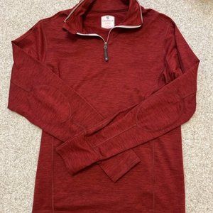 Cremieux Club 38 Performance Athletic Pullover Men size Small heather red NWOT